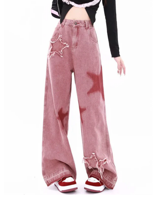 Why Pink Y2K Star Girl Jeans are a Must-Have!