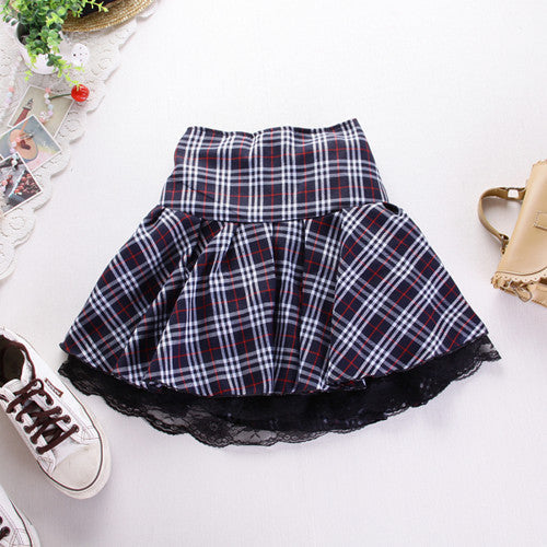 Plaid School Girl Skirt