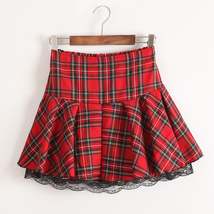 Plaid School Girl Skirt