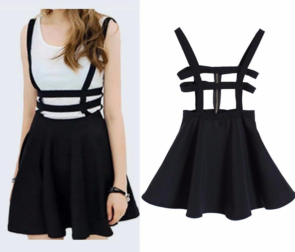 Suspender Cut-Out Dress